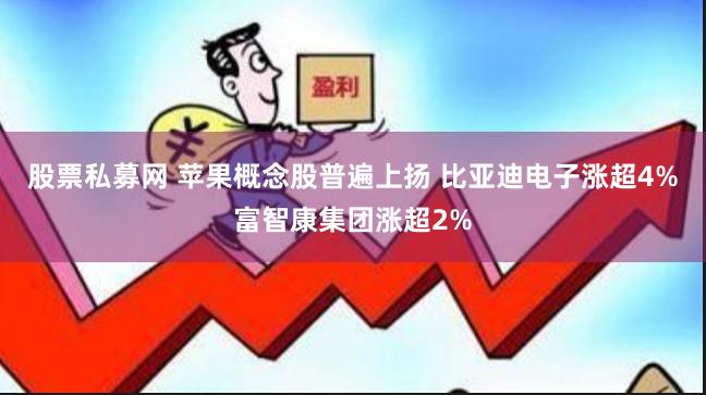 股票私募网 苹果概念股普遍上扬 比亚迪电子涨超4%富智康集团涨超2%